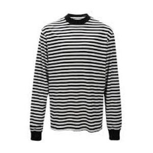 For Fast Fame Striped Oversized Long Sleeve Top N227-62